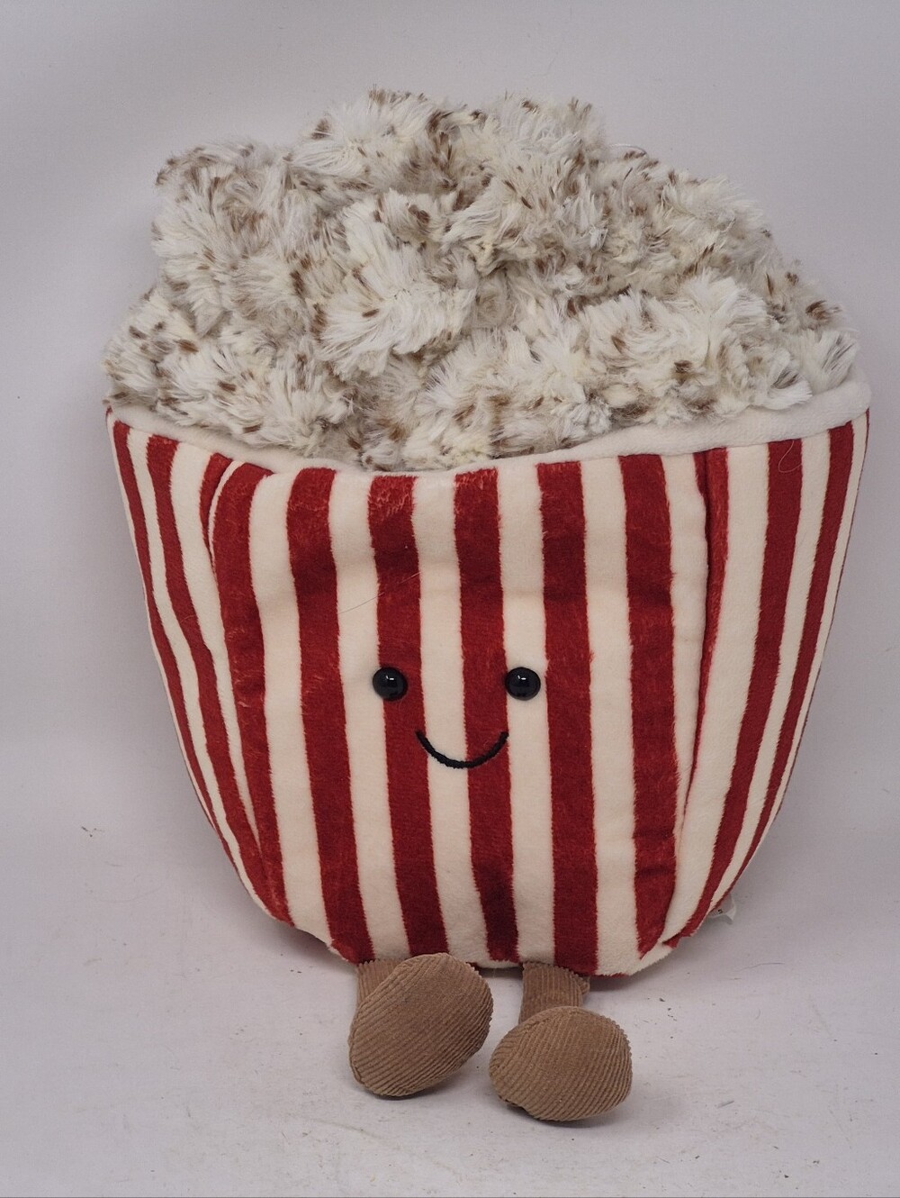 Jellycat Amuseable Popcorn PlushToy Red White Striped